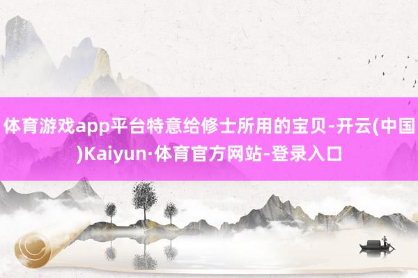 体育游戏app平台特意给修士所用的宝贝-开云(中国)Kaiyun·体育官方网站-登录入口